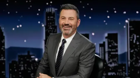 Late-night host Jimmy Kimmel for now taken off broadcast over controversial comments regarding right-wing commentator Charlie Kirk