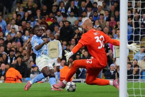 Doku Seals Manchester City's Win Against Napoli Following De Bruyne's Premature Return Comeback