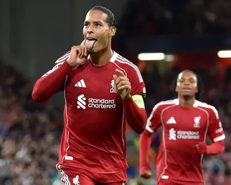 Van Dijk nods last-gasp decisive goal in clash with La Liga side