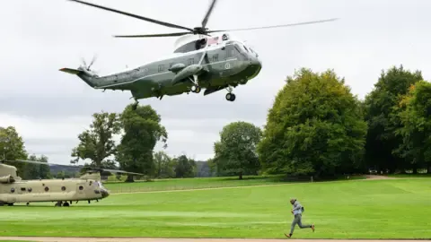 The US President Diverted and Forced to Swap Aircraft On the Way to Stansted